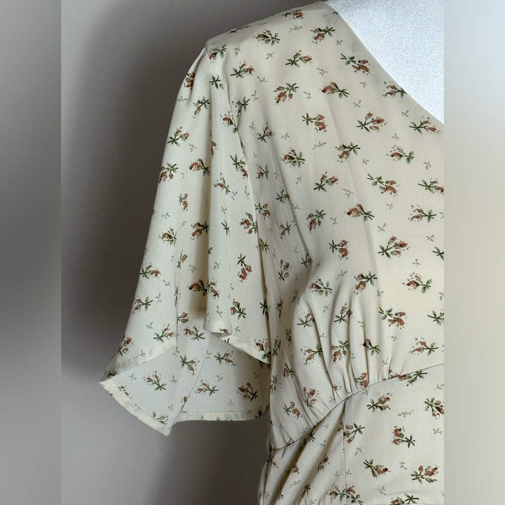 Bohme Floral Cream Maxi Dress